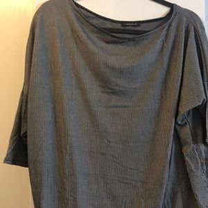 New without tags white birch l black/white shirt